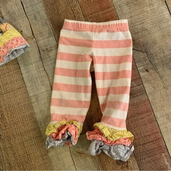 Counting daisies baby girls ruffle and lace pants and top set -6M - Picture 6 of 8